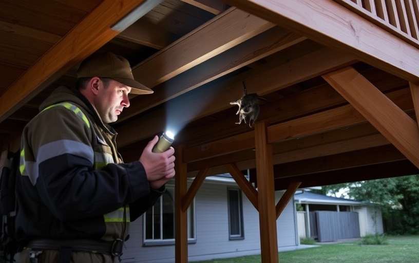 Under Deck Possum Removal in Sunday creek